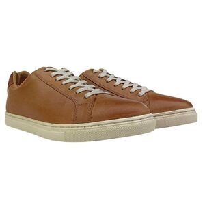 Firetrap Mens Julian Leather Moc Toe Formal Sneakers / Beige